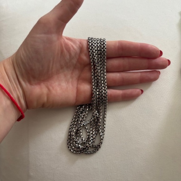 David Yurman Sterling Silver 72" Box Chain - Picture 1 of 2